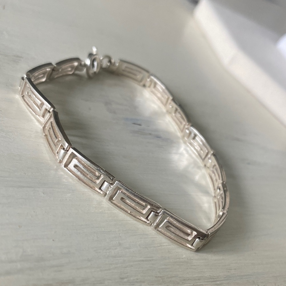 Sterling Silver Greek Bracelet